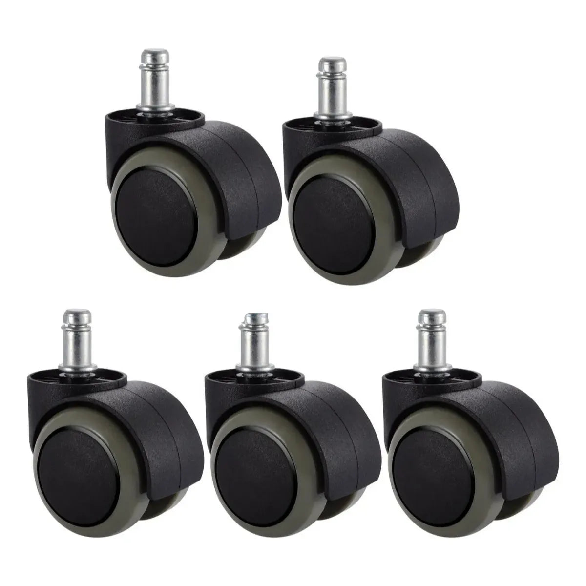 kit 5 rodachinas goma antirayones
